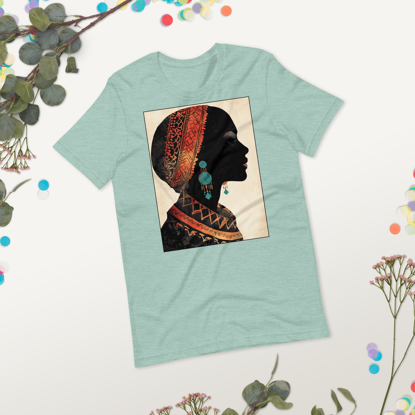 Berber Woman Silhouette Women's T-Shirt - Stylish Amazigh Heritage Design | Ketama Creations