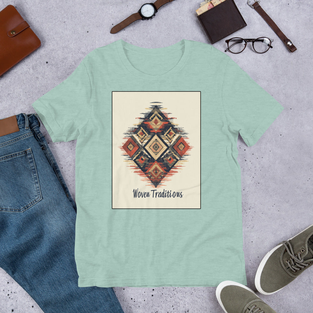 Woven Traditions Men's T-Shirt - Amazigh Berber Design | Ketama Creations