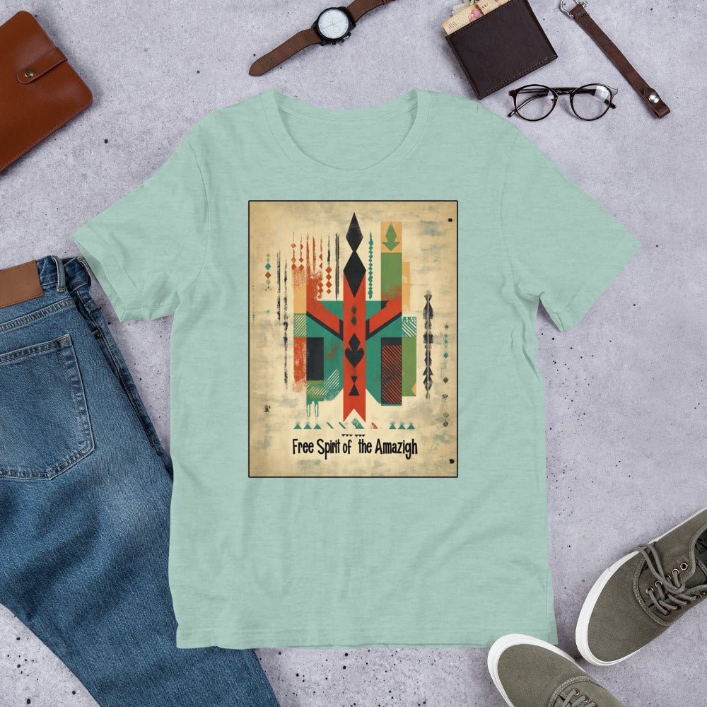 The Free Spirit of the Amazigh Men's T-Shirt - Berber Heritage Design | Ketama Creations