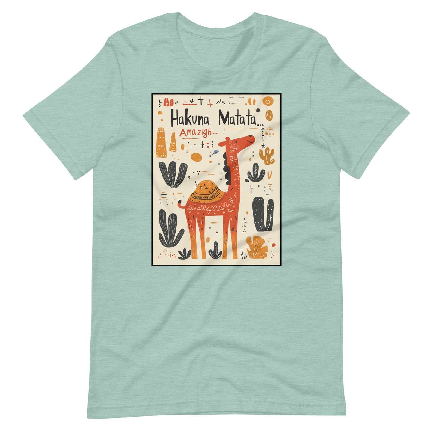 Hakuna Matata Amazigh Men's T-Shirt - Relaxed Style with Amazigh Pride | Ketama Creations