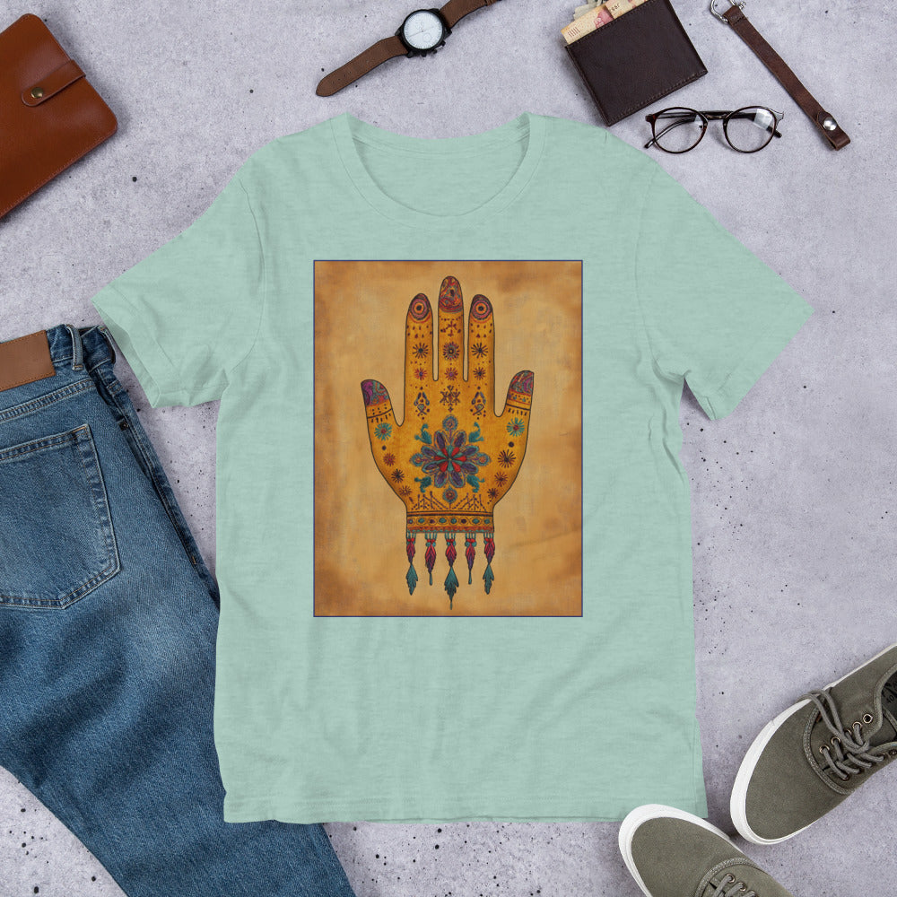 Hand of Fatima Men's T-Shirt - Amazigh Protection Symbol with Berber Designs | Ketama Creations