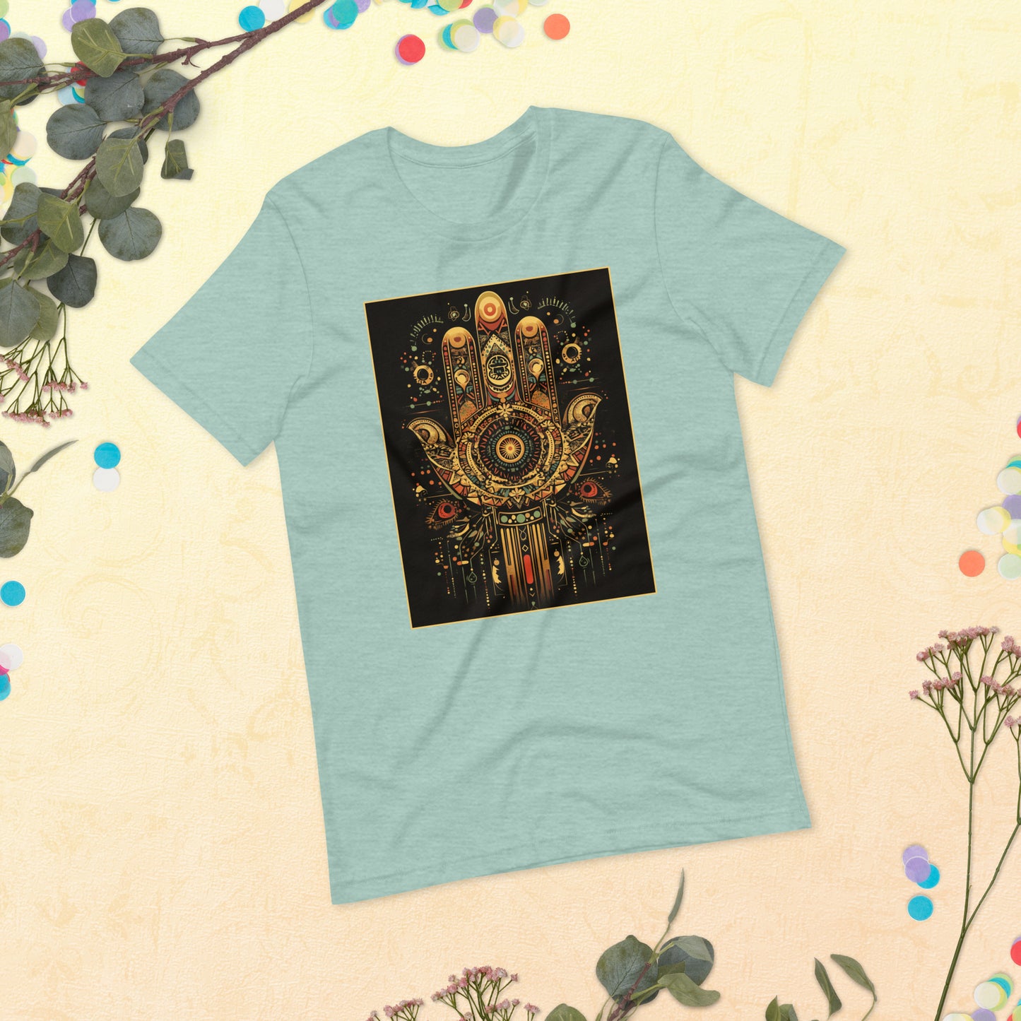 Hand of Fatima Women's T-Shirt - Amazigh Protection Symbol with Berber Design | Ketama Creations