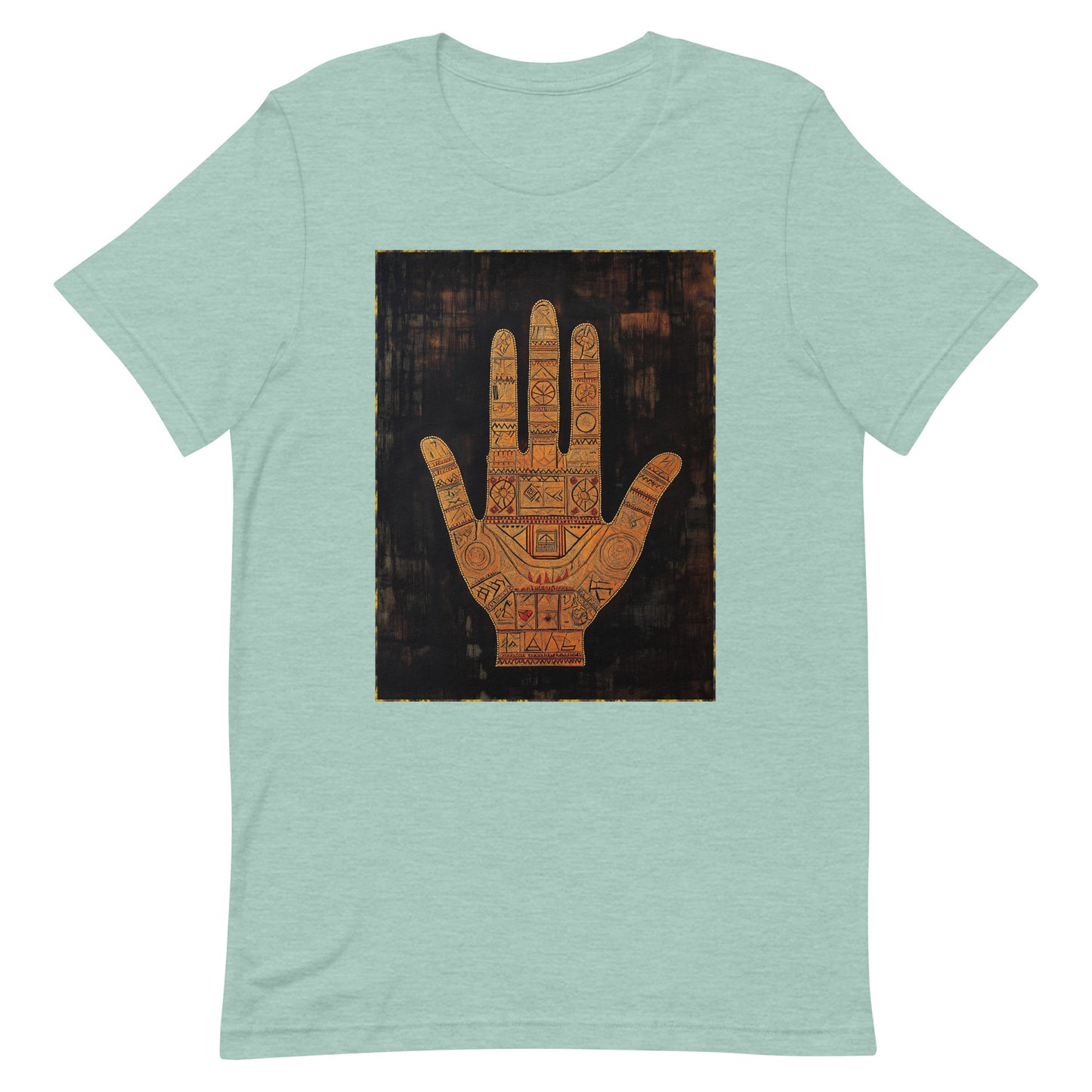 Hand of Fatima Men's T-Shirt - Amazigh Protection Symbol with Traditional Berber Art | Ketama Creations