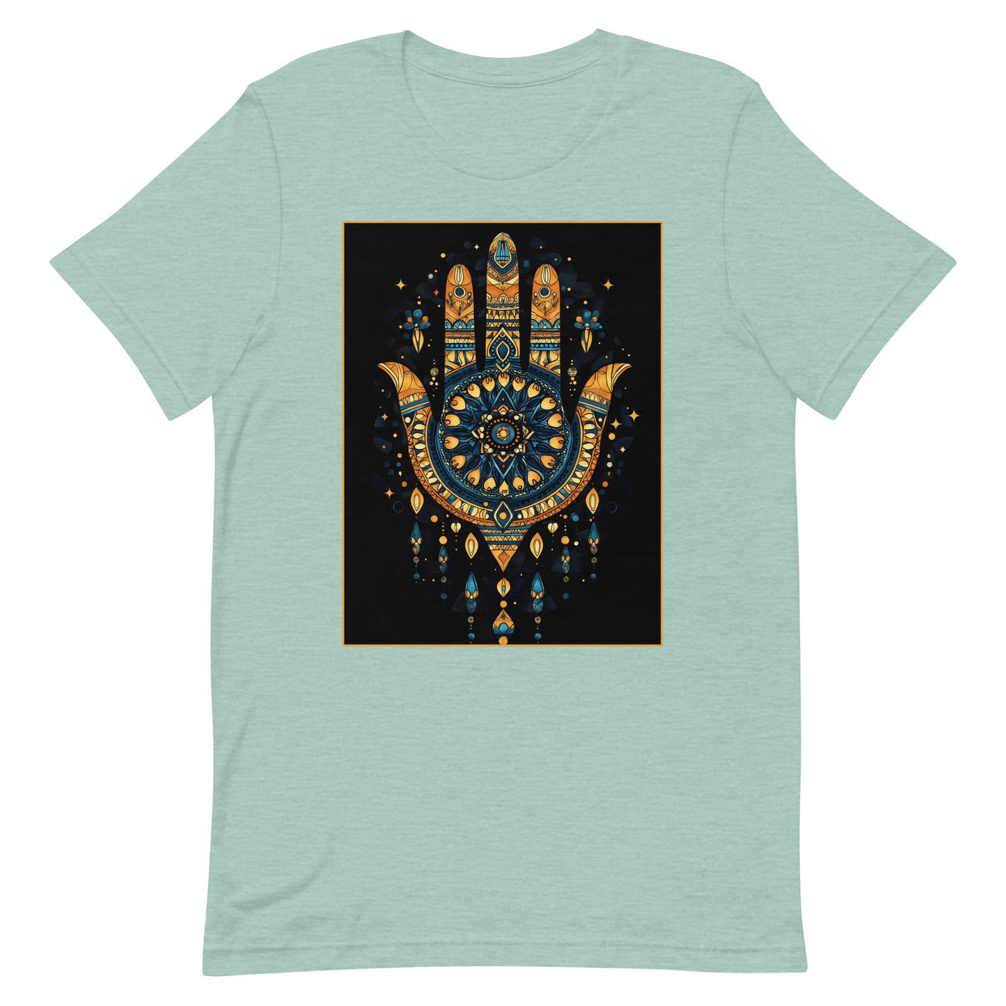 Hand of Fatima Men's T-Shirt - Amazigh Protection Symbol with Bold Berber Art | Ketama Creations