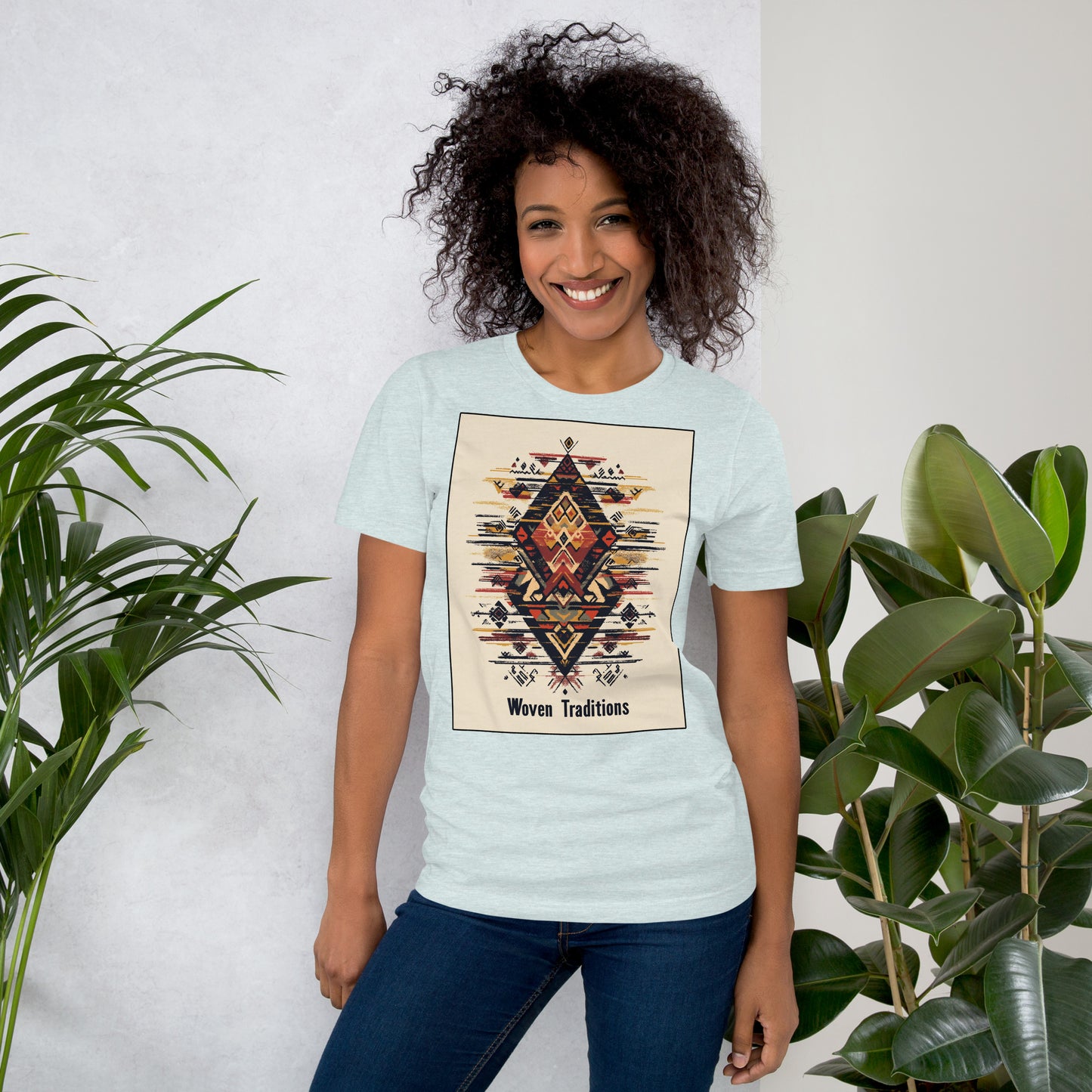 Woven Traditions Women's T-Shirt - Amazigh Berber Design | Ketama Creations