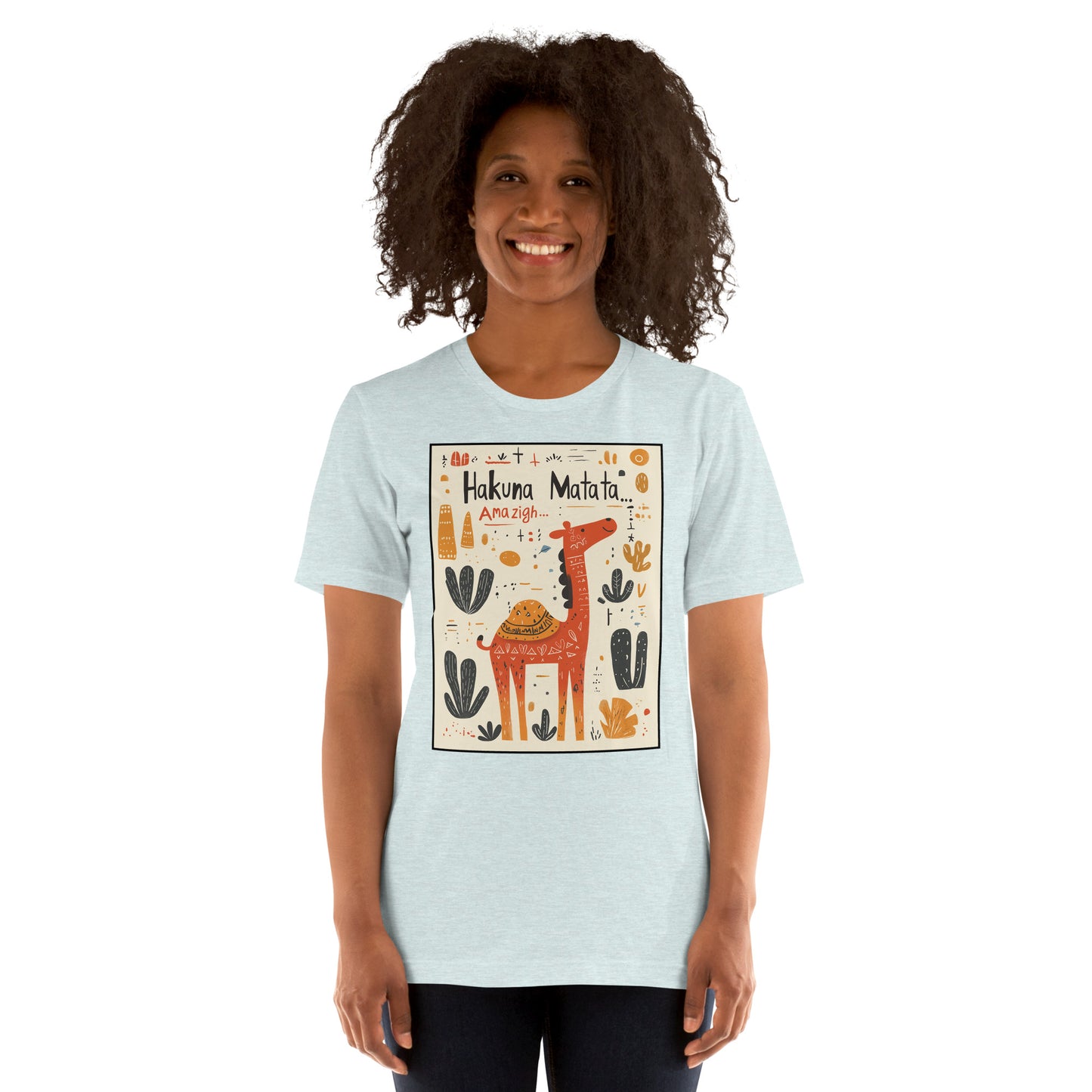 Hakuna Matata Amazigh Women's T-Shirt - Amazigh Culture Meets Fun Style | Ketama Creations