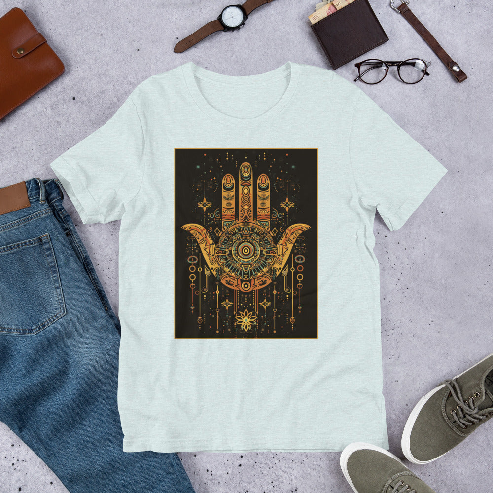 Hand of Fatima Men's T-Shirt - Amazigh Heritage with Traditional Berber Symbol | Ketama Creations