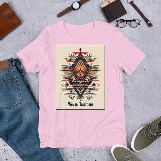 Woven Traditions Men's T-Shirt - Amazigh Berber Design | Ketama Creations