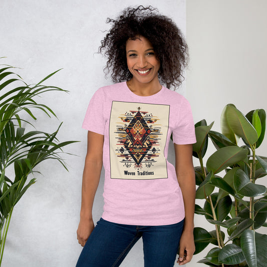 Woven Traditions Women's T-Shirt - Amazigh Berber Design | Ketama Creations