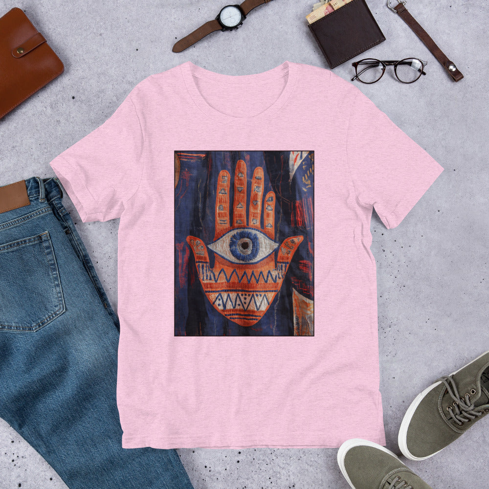 Hand of Fatima Men's T-Shirt - Amazigh Protection Symbol with Tribal Design | Ketama Creations