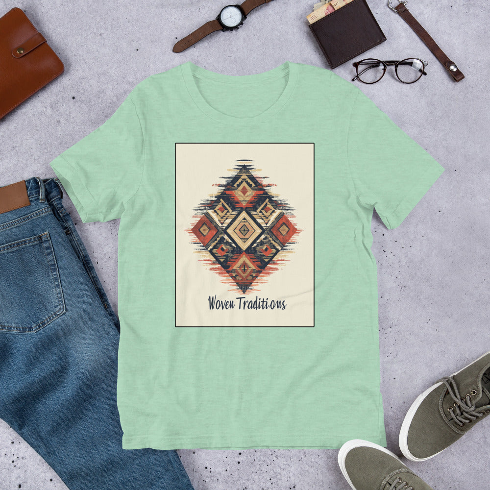 Woven Traditions Men's T-Shirt - Amazigh Berber Design | Ketama Creations