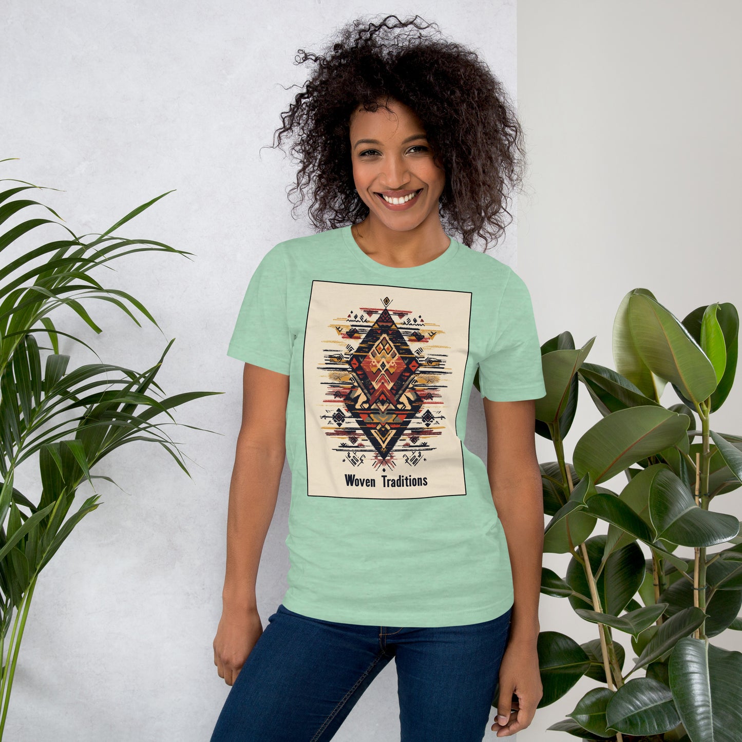 Woven Traditions Women's T-Shirt - Amazigh Berber Design | Ketama Creations