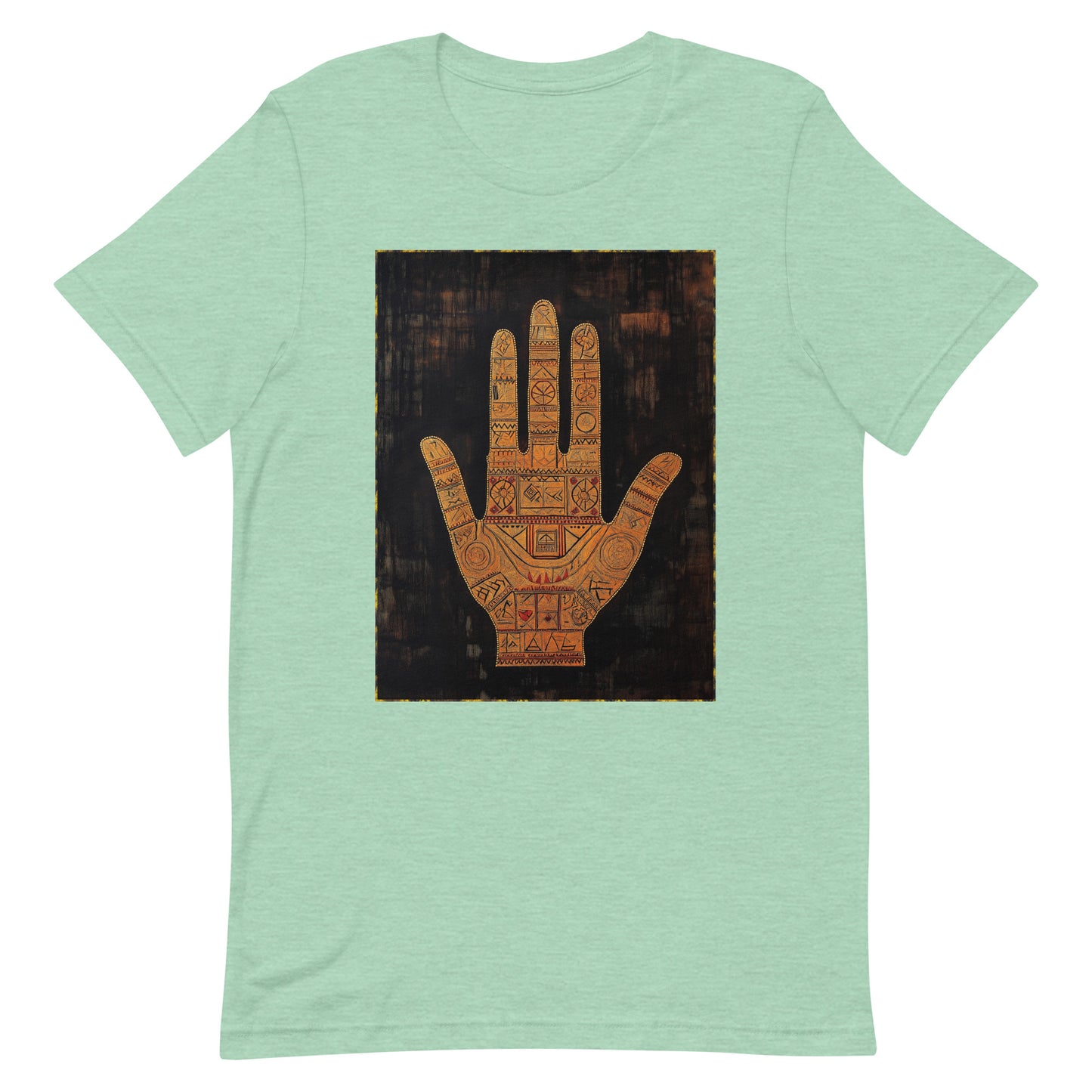 Hand of Fatima Men's T-Shirt - Amazigh Protection Symbol with Traditional Berber Art | Ketama Creations