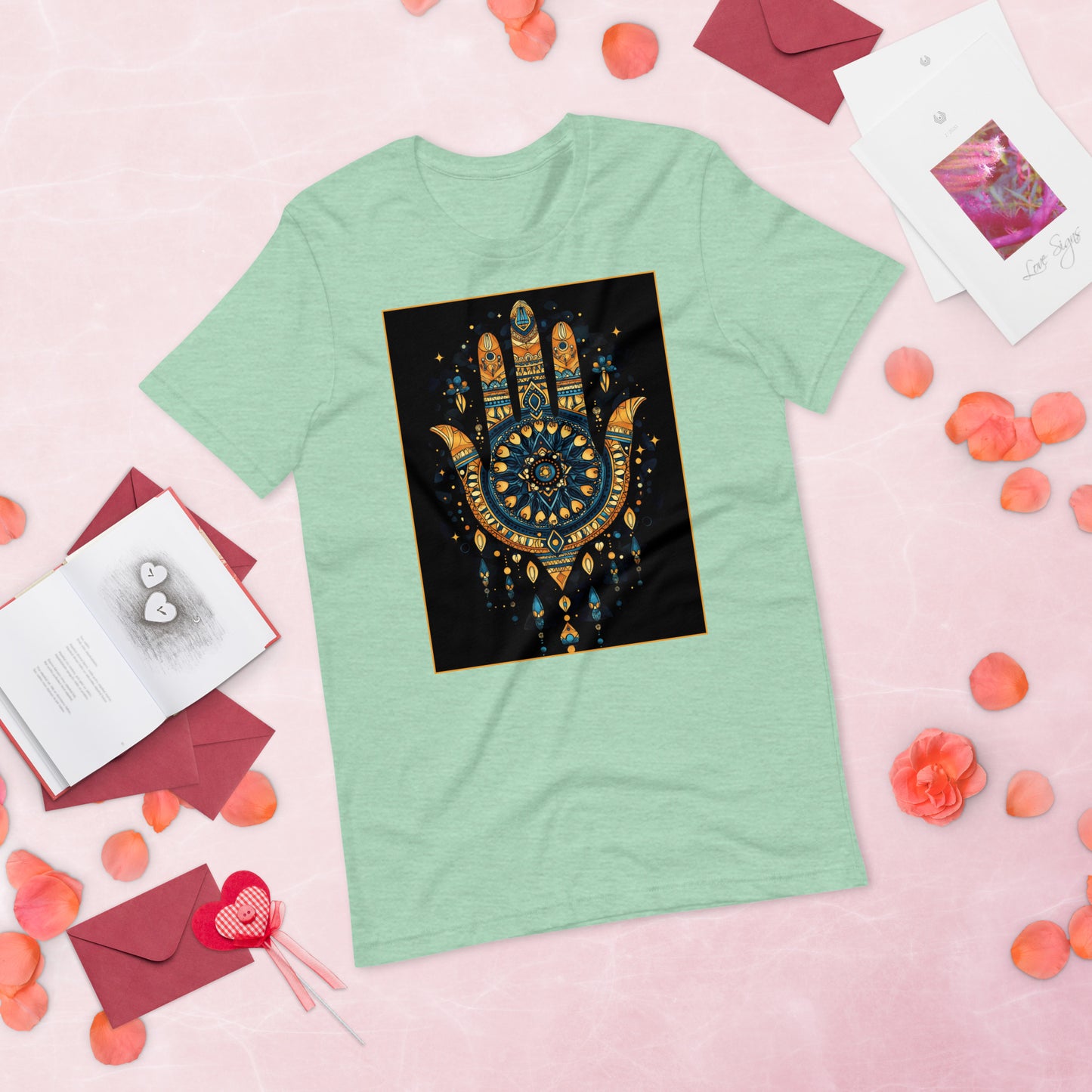 Hand of Fatima Women's T-Shirt - Amazigh Protection Symbol in Elegant Berber Design | Ketama Creations