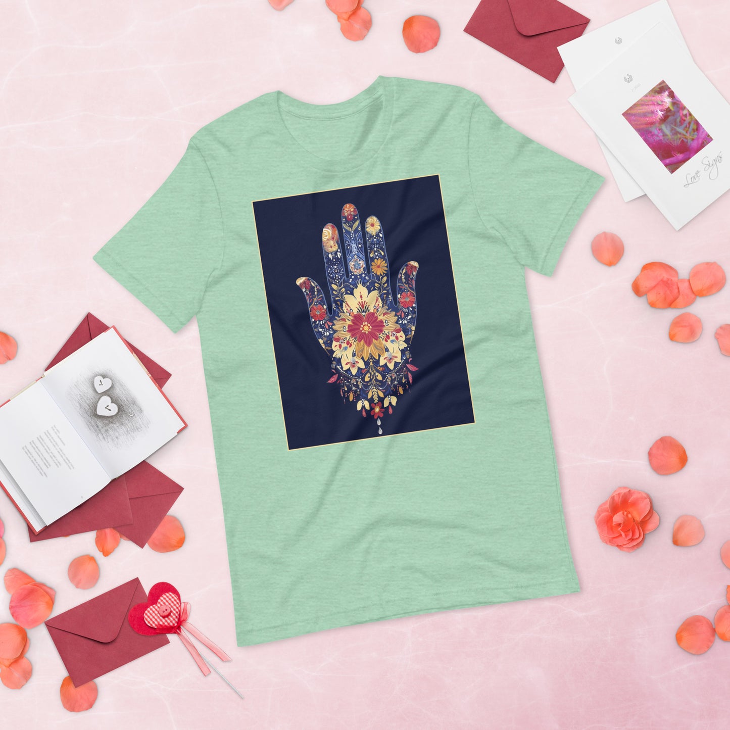 Hand of Fatima Women's T-Shirt - Amazigh Protection Symbol with Stylish Berber Patterns | Ketama Creations