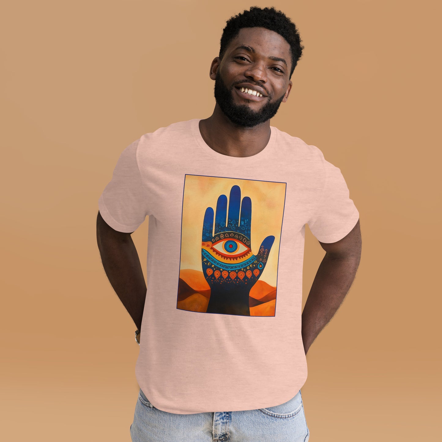 Hand of Fatima Men's T-Shirt - Berber Symbol of Protection and Amazigh Pride | Ketama Creations