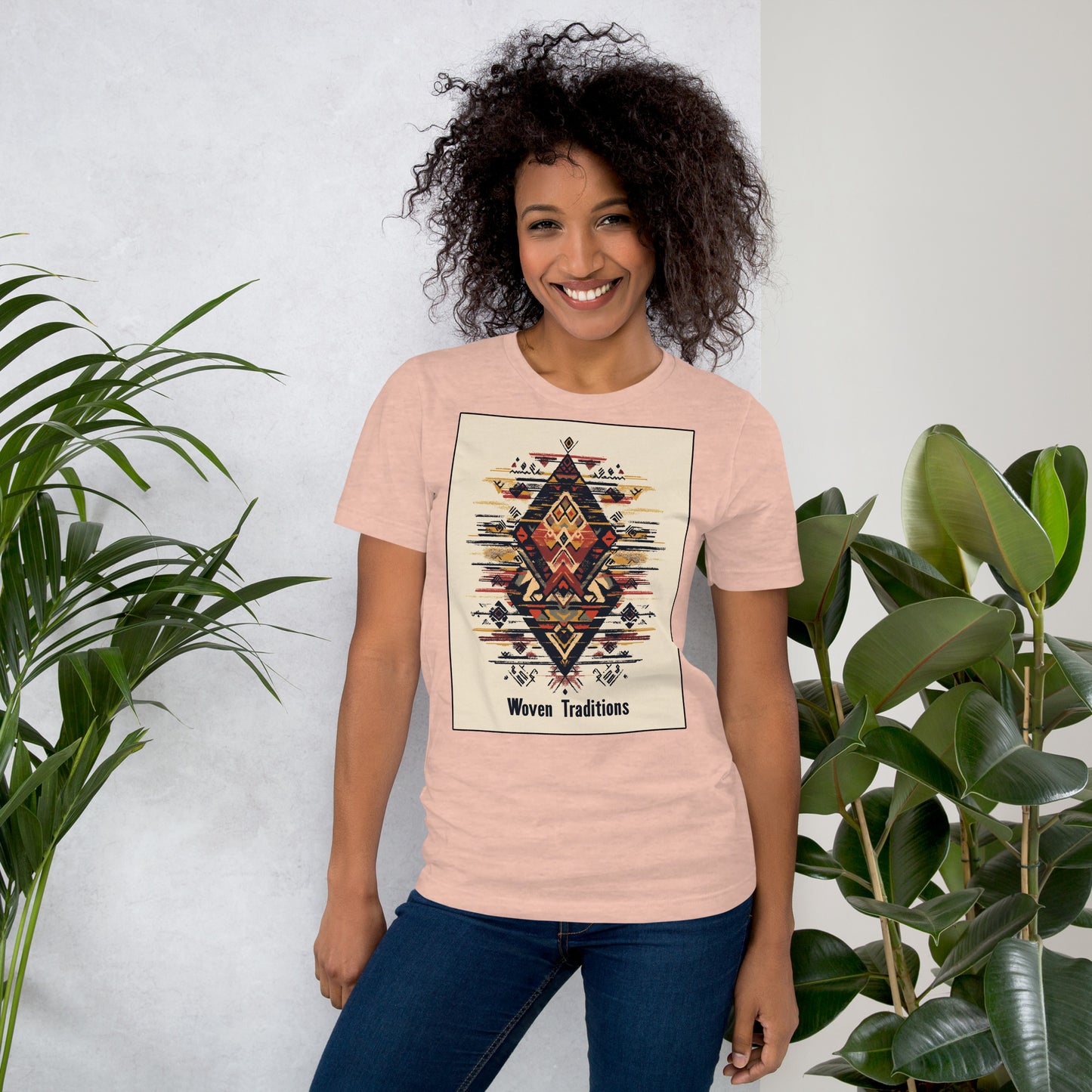 Woven Traditions Women's T-Shirt - Amazigh Berber Design | Ketama Creations