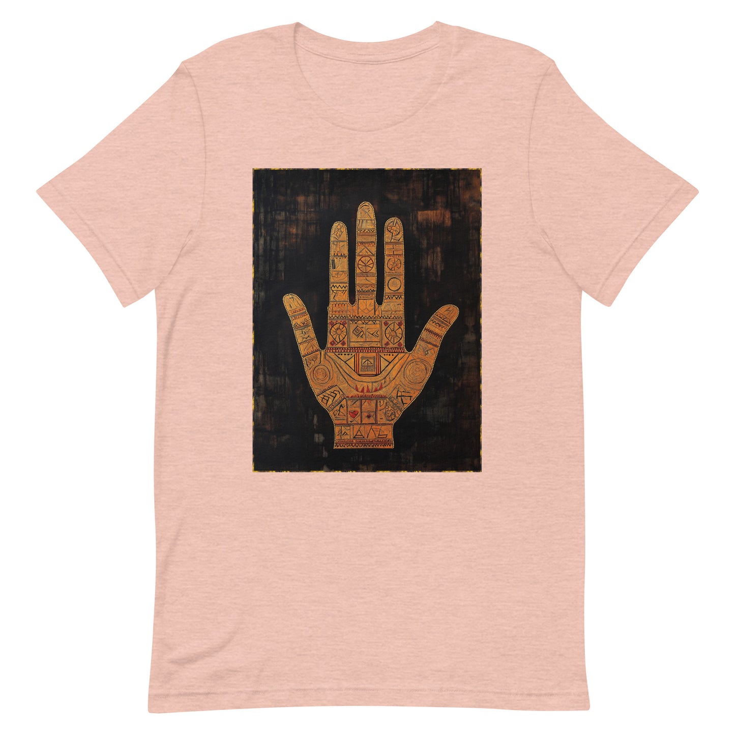 Hand of Fatima Men's T-Shirt - Amazigh Protection Symbol with Traditional Berber Art | Ketama Creations