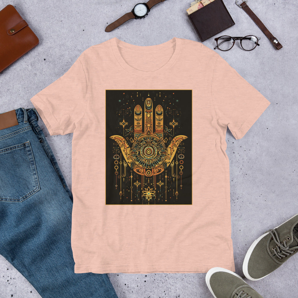 Hand of Fatima Men's T-Shirt - Amazigh Heritage with Traditional Berber Symbol | Ketama Creations