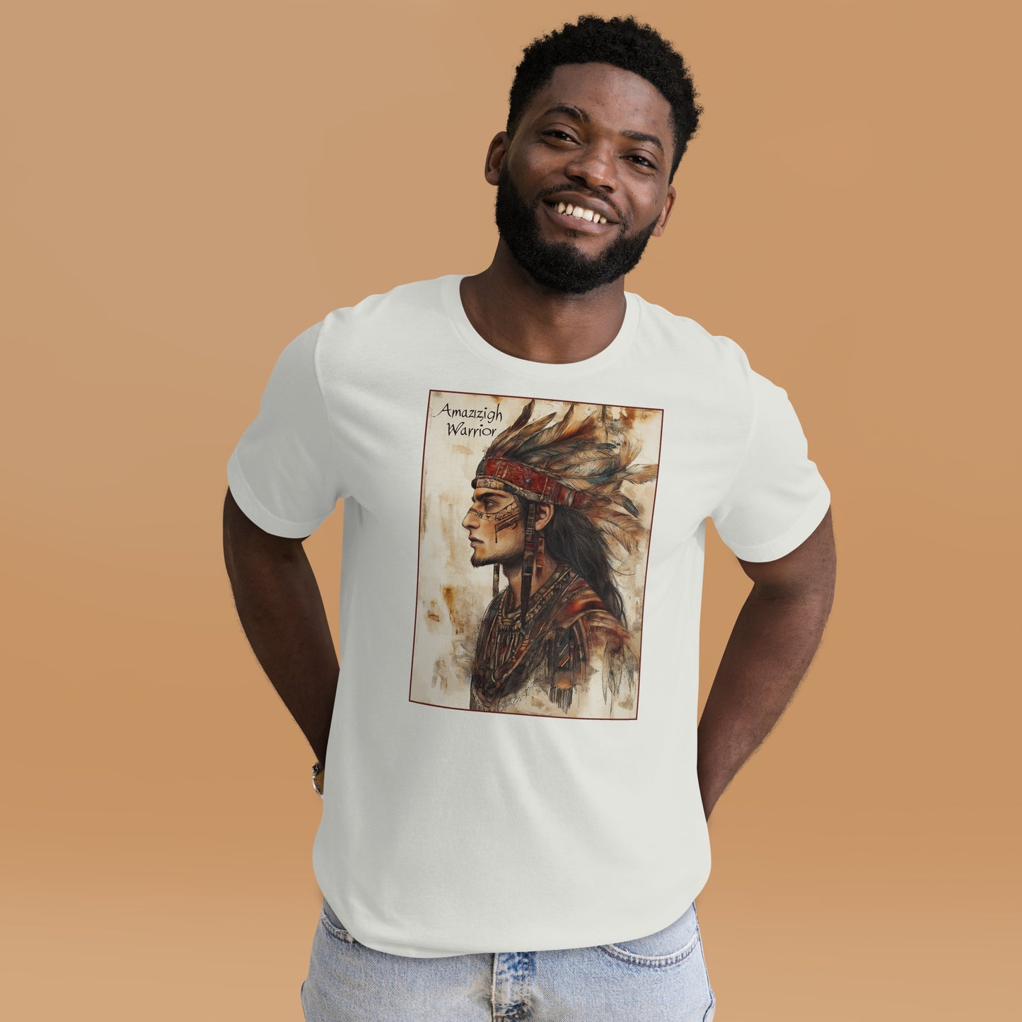 Amazigh Warrior - Honor and Strength - Men's T-shirt