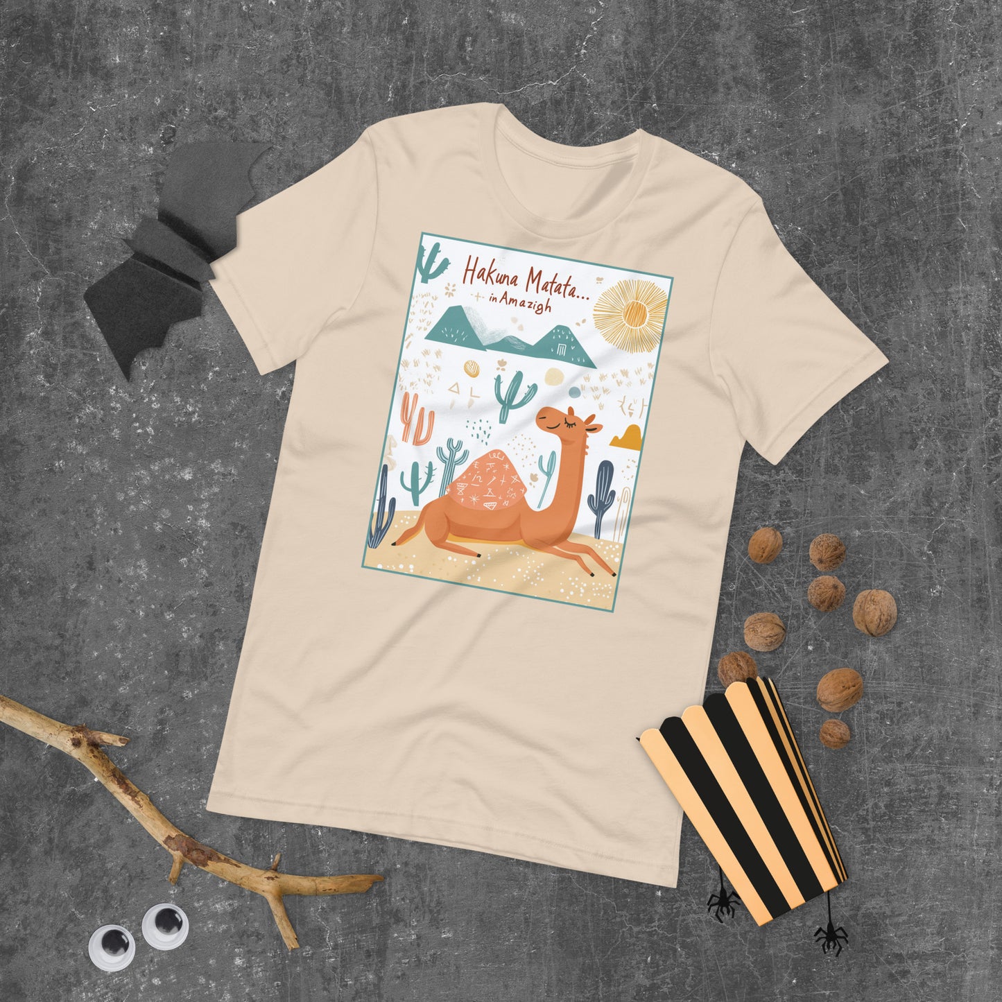 Hakuna Matata in Amazigh Men's T-Shirt - Celebrate Amazigh Pride | Ketama Creations