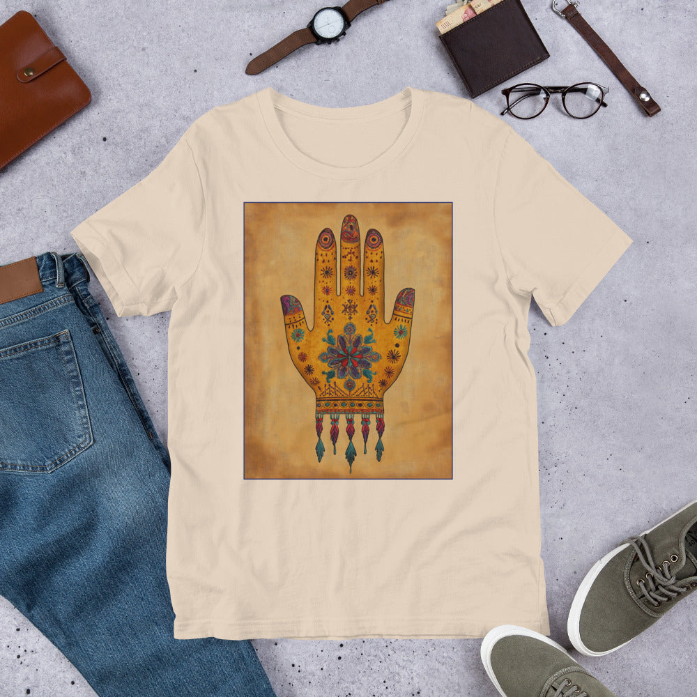 Hand of Fatima Men's T-Shirt - Amazigh Protection Symbol with Berber Designs | Ketama Creations