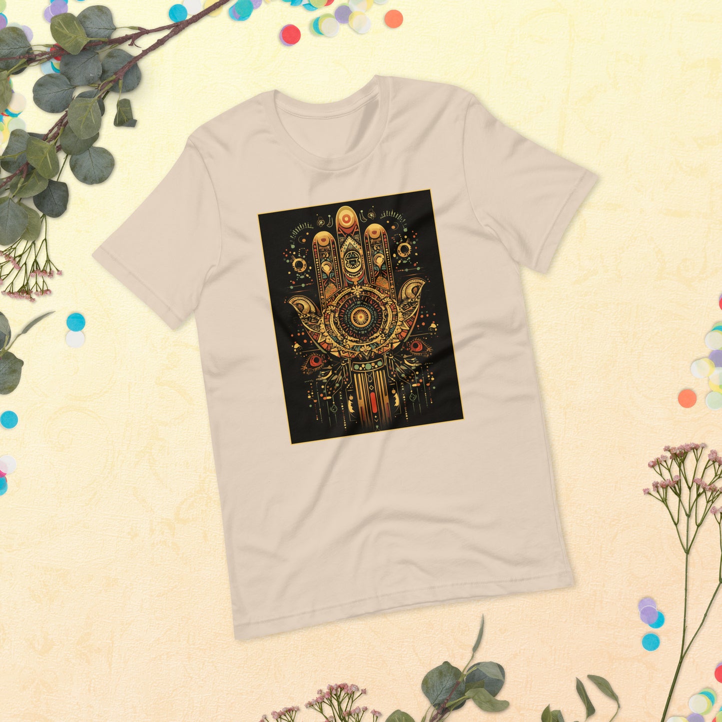 Hand of Fatima Women's T-Shirt - Amazigh Protection Symbol with Berber Design | Ketama Creations