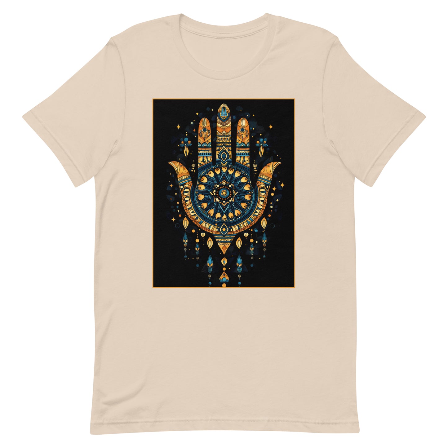 Hand of Fatima Men's T-Shirt - Amazigh Protection Symbol with Bold Berber Art | Ketama Creations