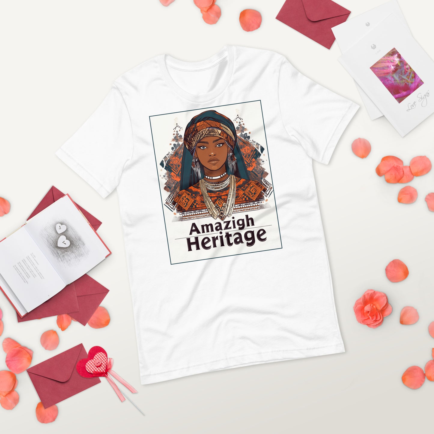 t-shirt amazigh femme blanc