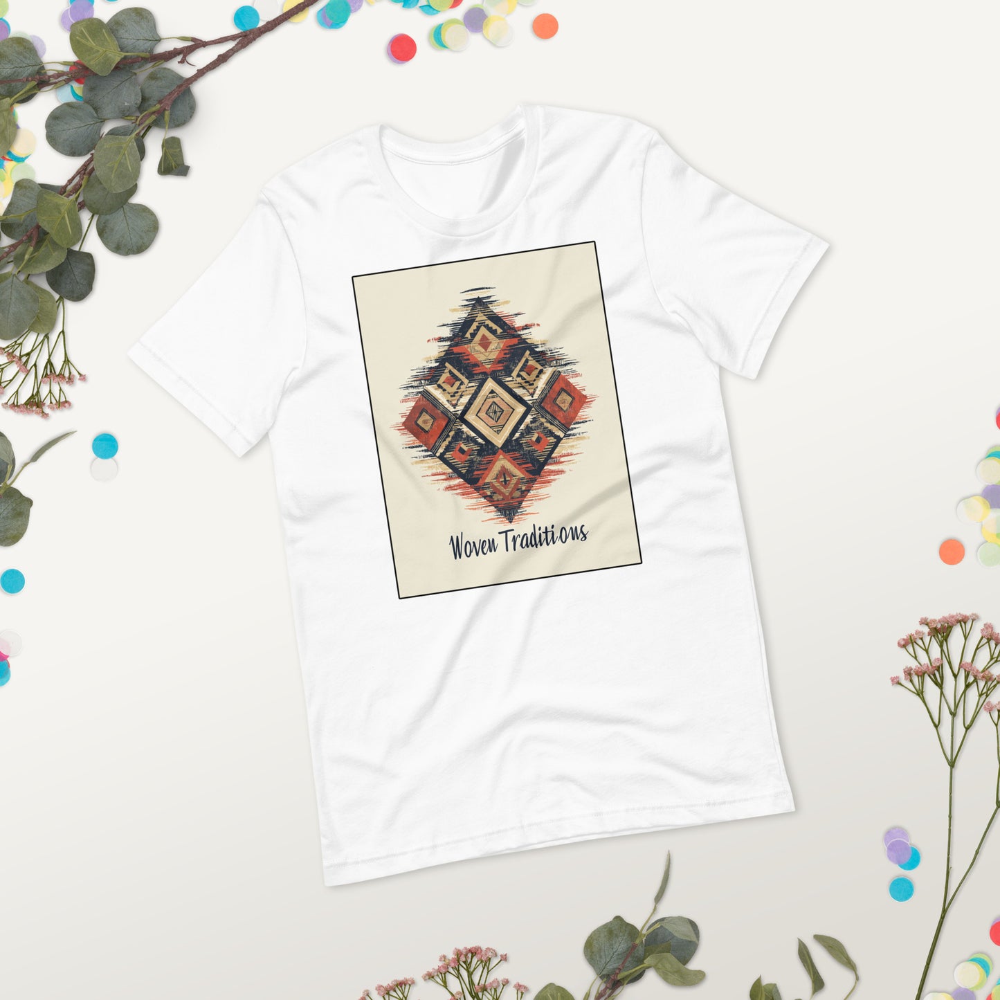 Woven Traditions Women's T-Shirt - Amazigh Berber Design | Ketama Creations