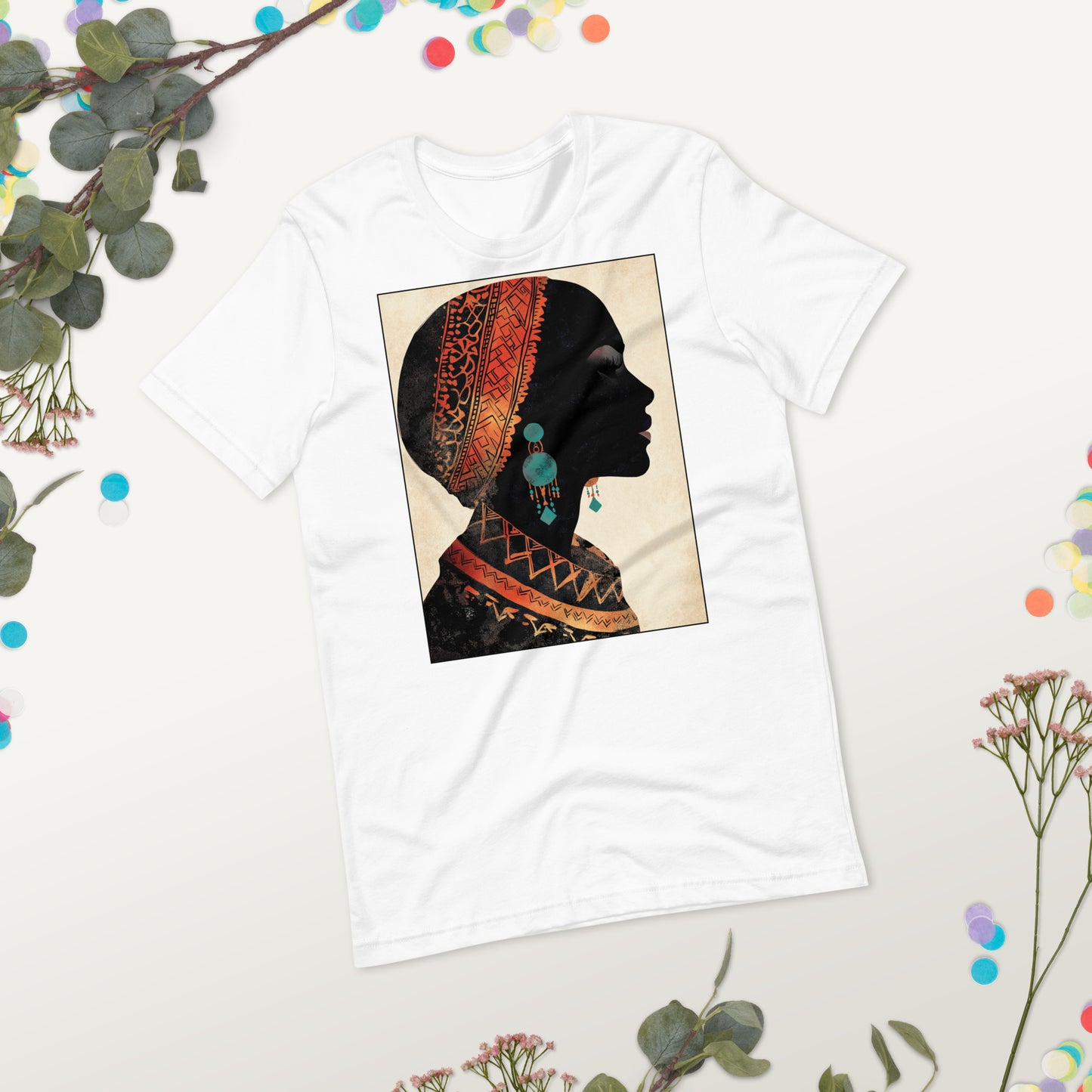 Berber Woman Silhouette Women's T-Shirt - Stylish Amazigh Heritage Design | Ketama Creations