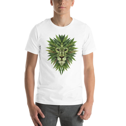 Lion Mandala Cannabis Leaf Men's T-shirt