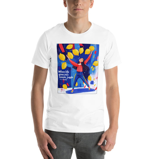 Embrace Life’s Challenges: "When Life Gives You Lemons, Juggle Them" – Fun and Bold Men's T-shirt