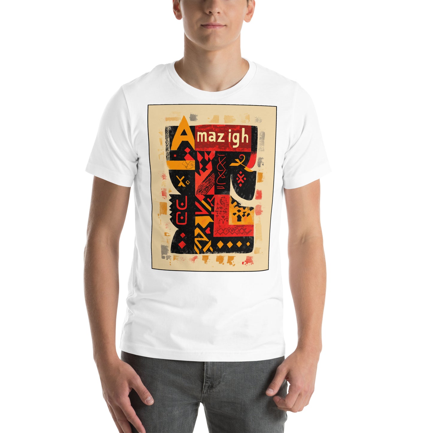 Amazigh Pride  Men's T-Shirt - Bold Typographic Statement