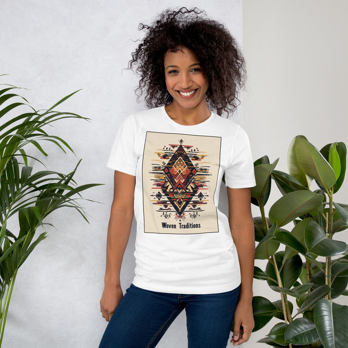 Woven Traditions Women's T-Shirt - Amazigh Berber Design | Ketama Creations