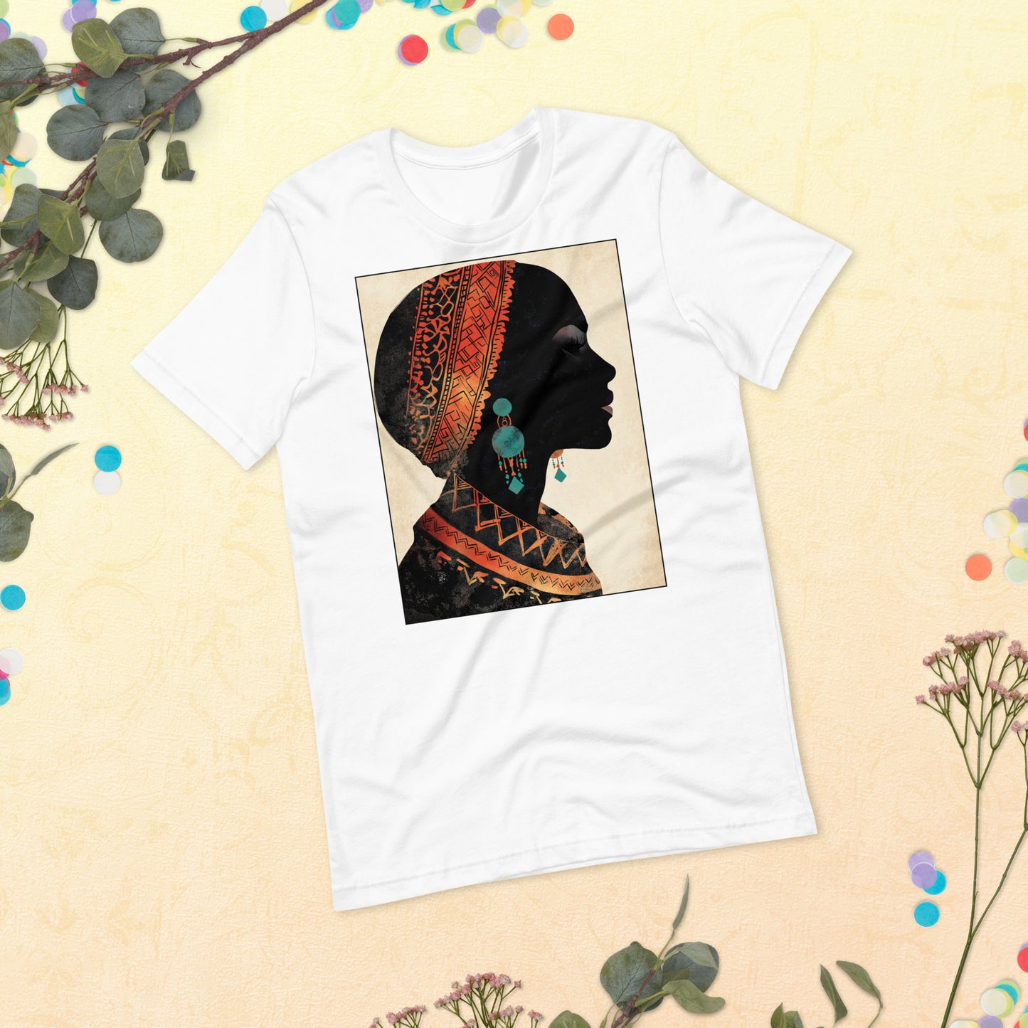 Berber Woman Silhouette Women's T-Shirt - Stylish Amazigh Heritage Design | Ketama Creations