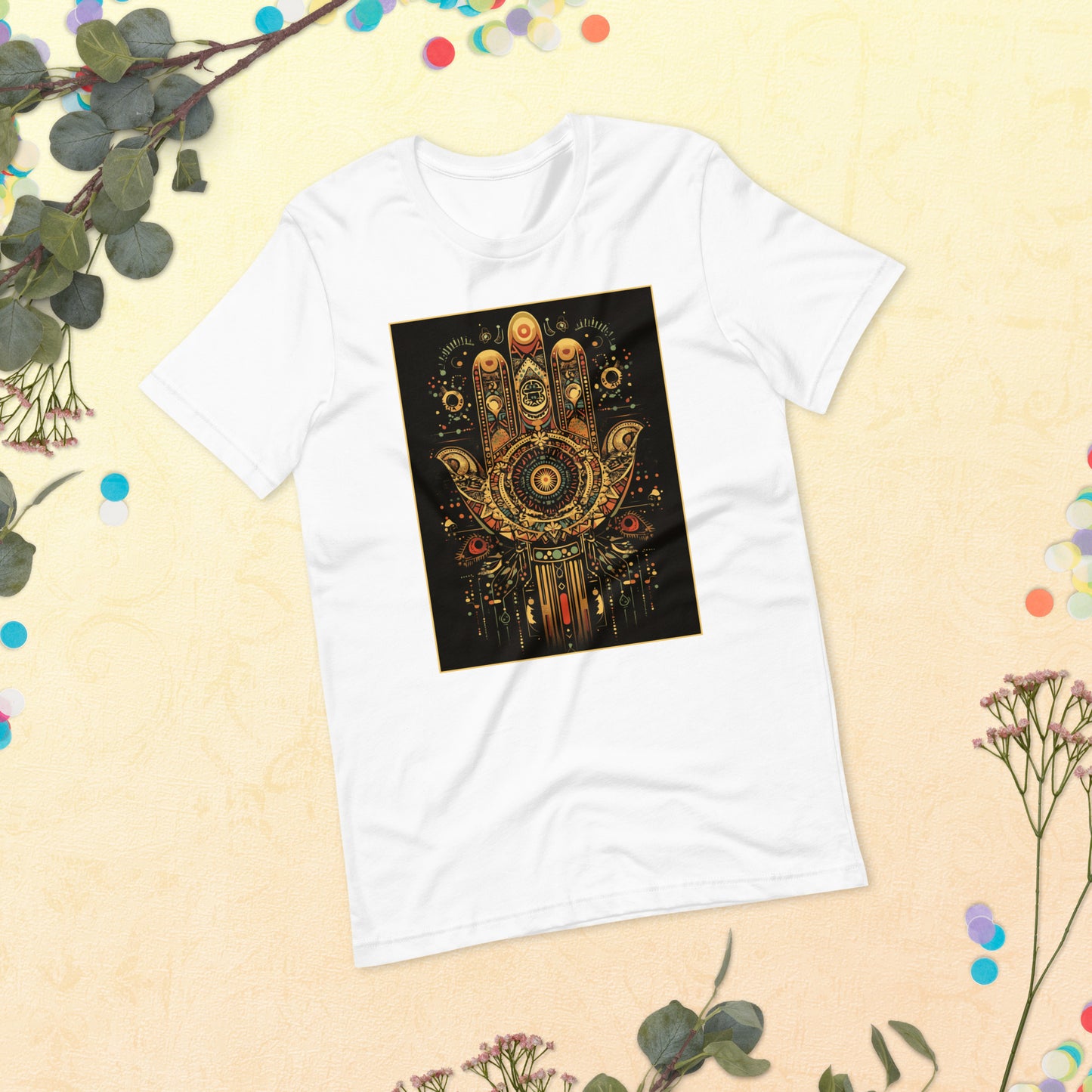 Hand of Fatima Women's T-Shirt - Amazigh Protection Symbol with Berber Design | Ketama Creations