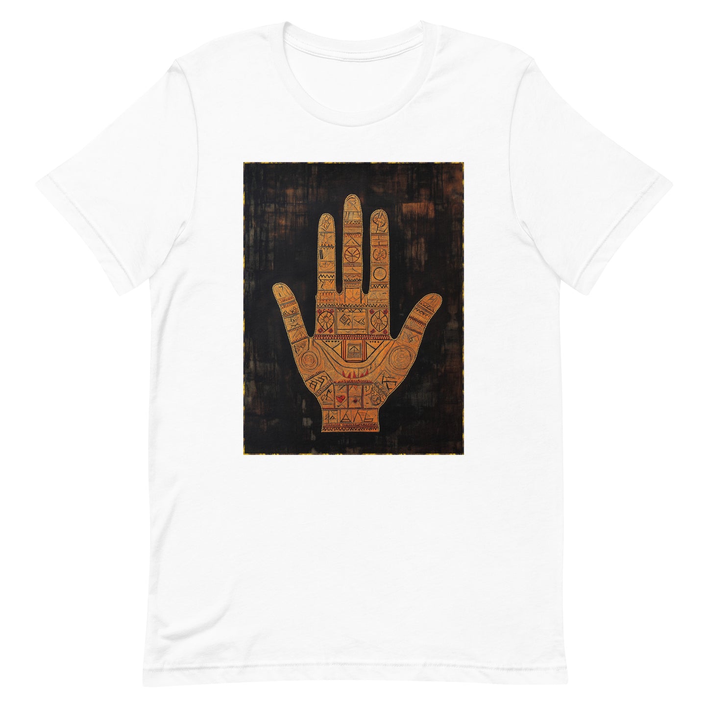 Hand of Fatima Men's T-Shirt - Amazigh Protection Symbol with Traditional Berber Art | Ketama Creations