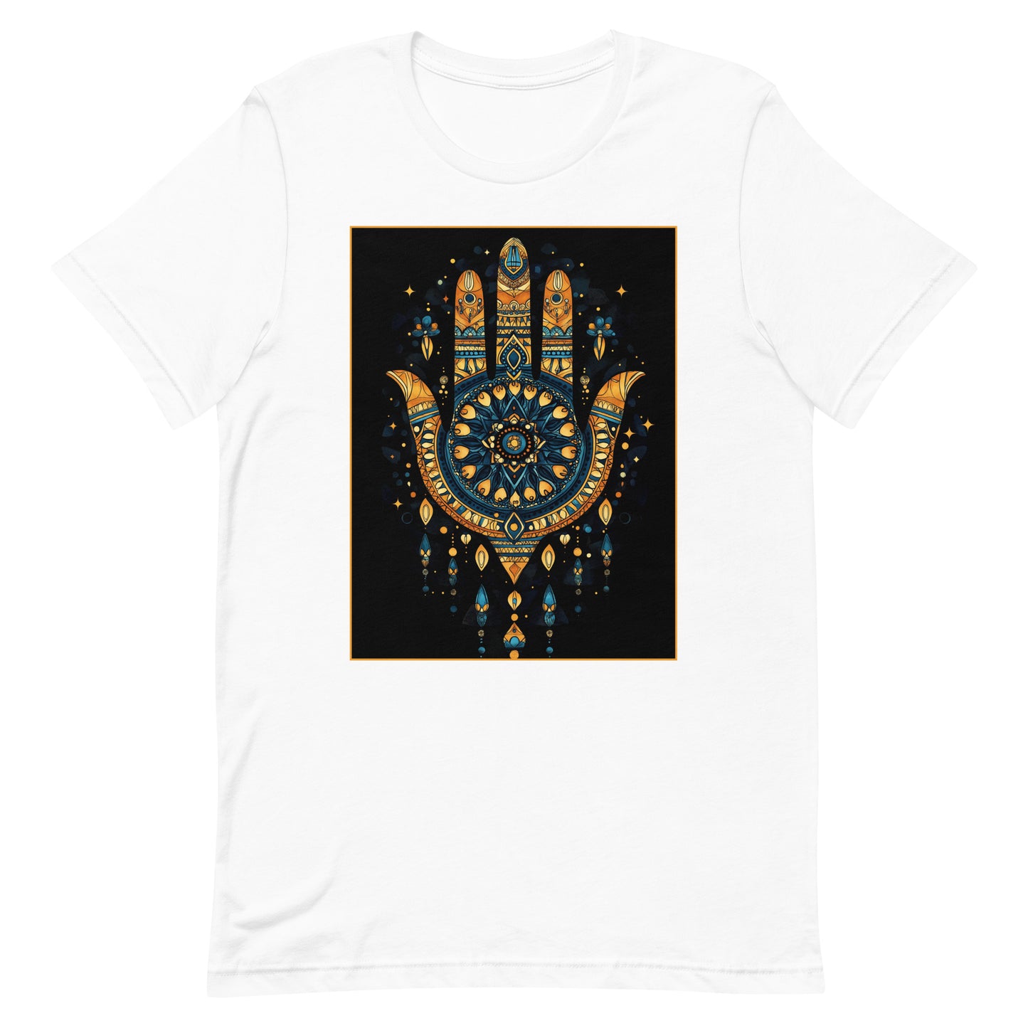 Hand of Fatima Men's T-Shirt - Amazigh Protection Symbol with Bold Berber Art | Ketama Creations