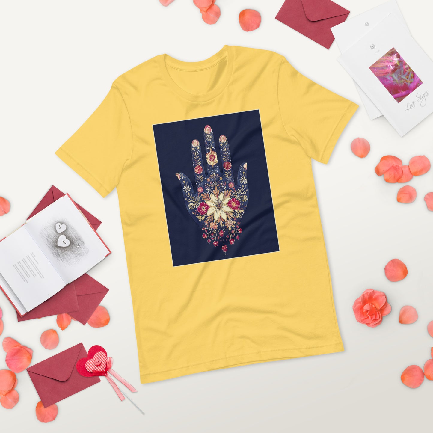 Hand of Fatima Women's T-Shirt - Amazigh Protection Symbol with Elegant Berber Patterns | Ketama Creations