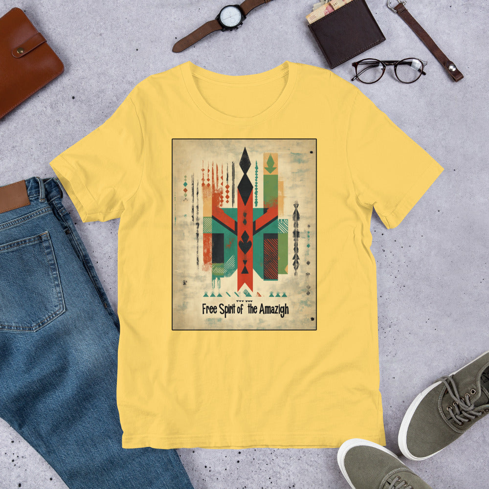 The Free Spirit of the Amazigh Men's T-Shirt - Berber Heritage Design | Ketama Creations