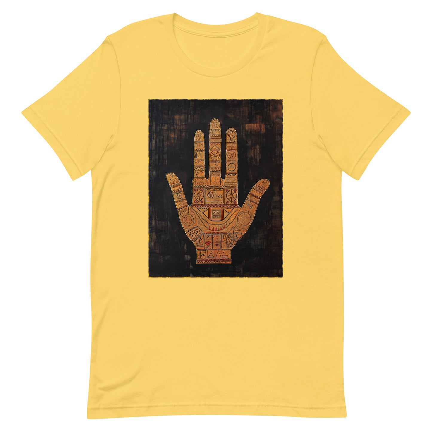 Hand of Fatima Men's T-Shirt - Amazigh Protection Symbol with Traditional Berber Art | Ketama Creations