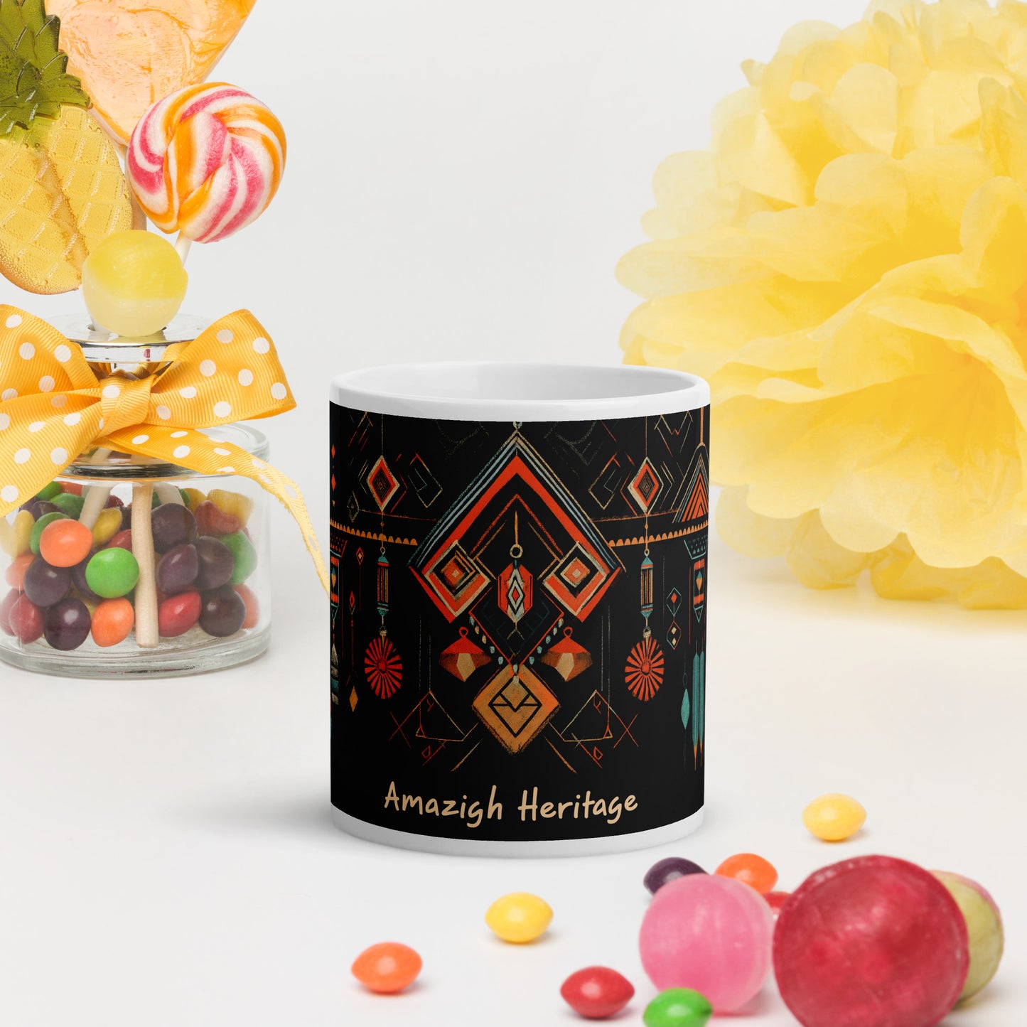 Berber Jewelry Art Mug - Celebrating Cultural Heritage