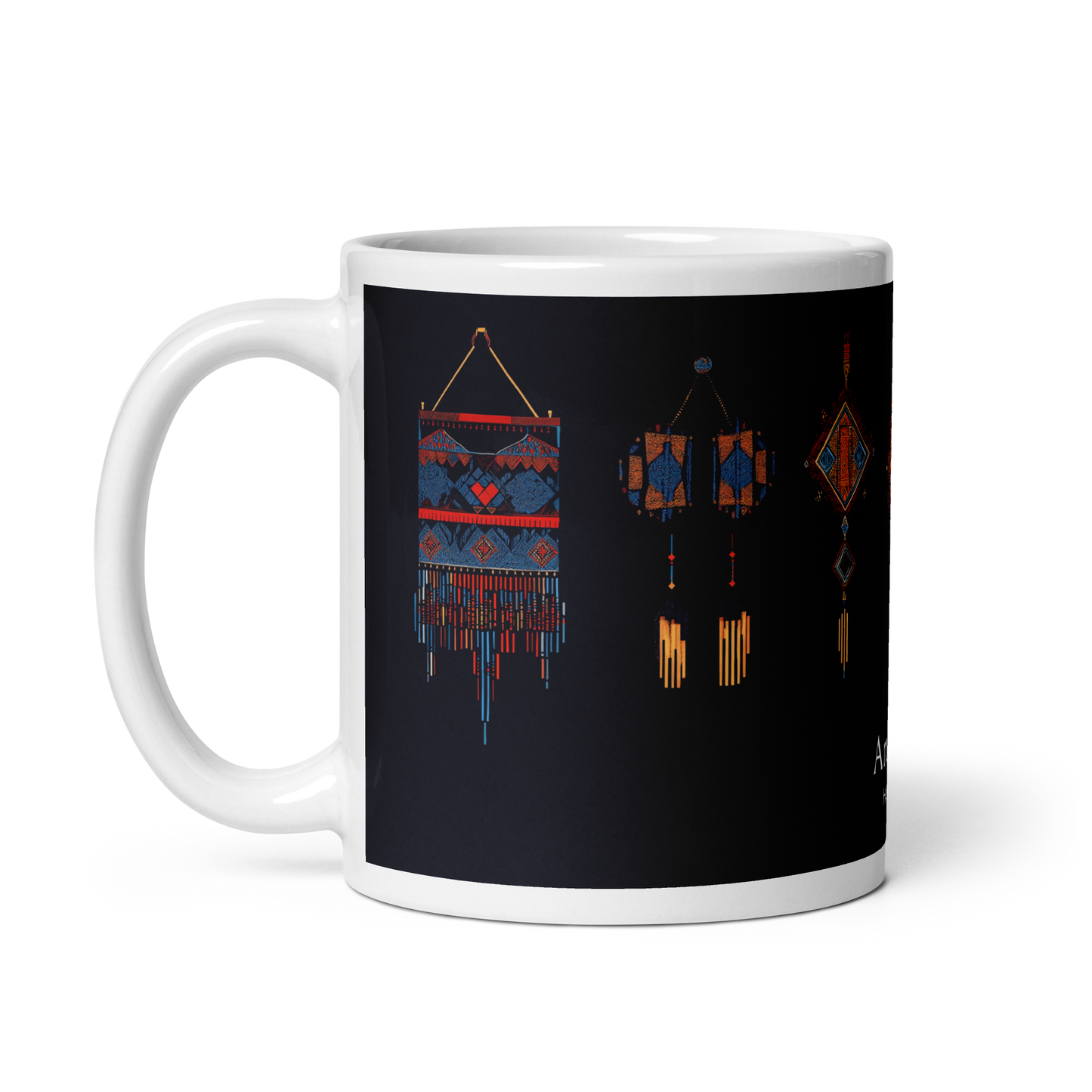 Heritage and Harmony: Berber Jewelry and Patterns Mug Design