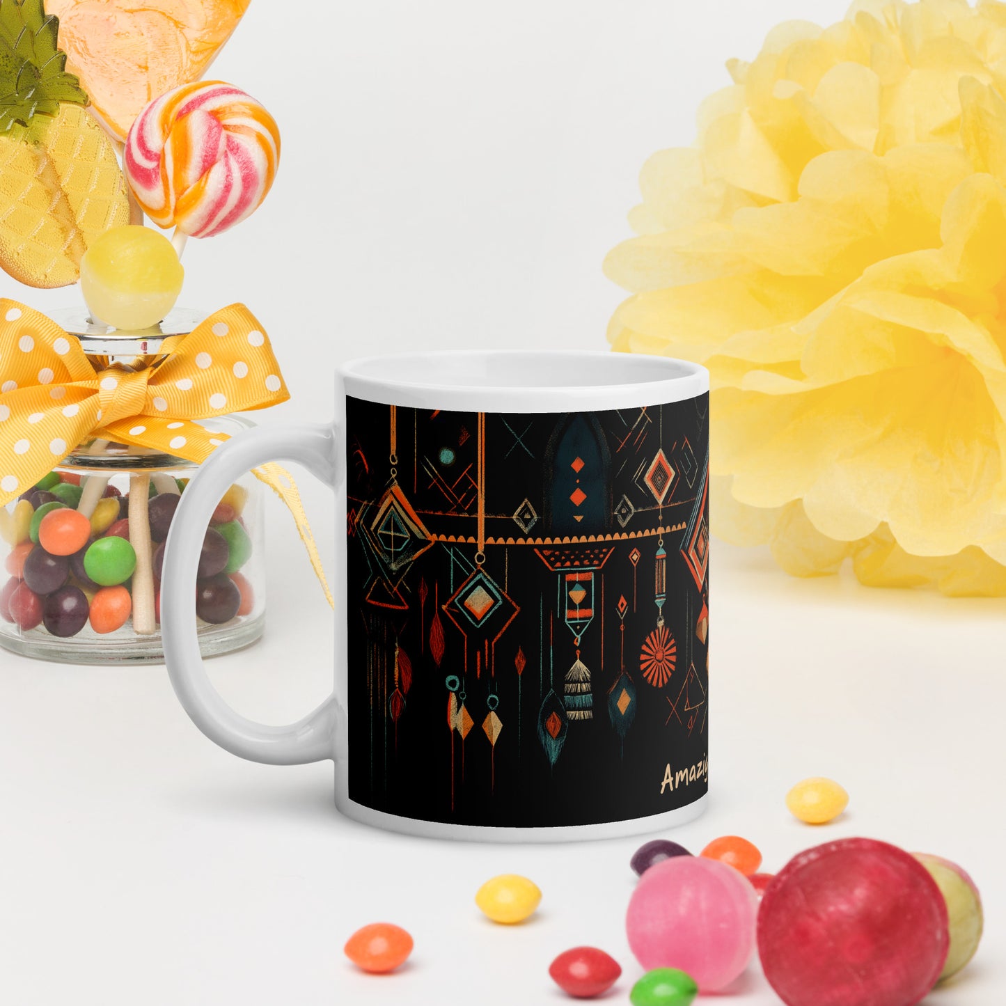 Berber Jewelry Art Mug - Celebrating Cultural Heritage