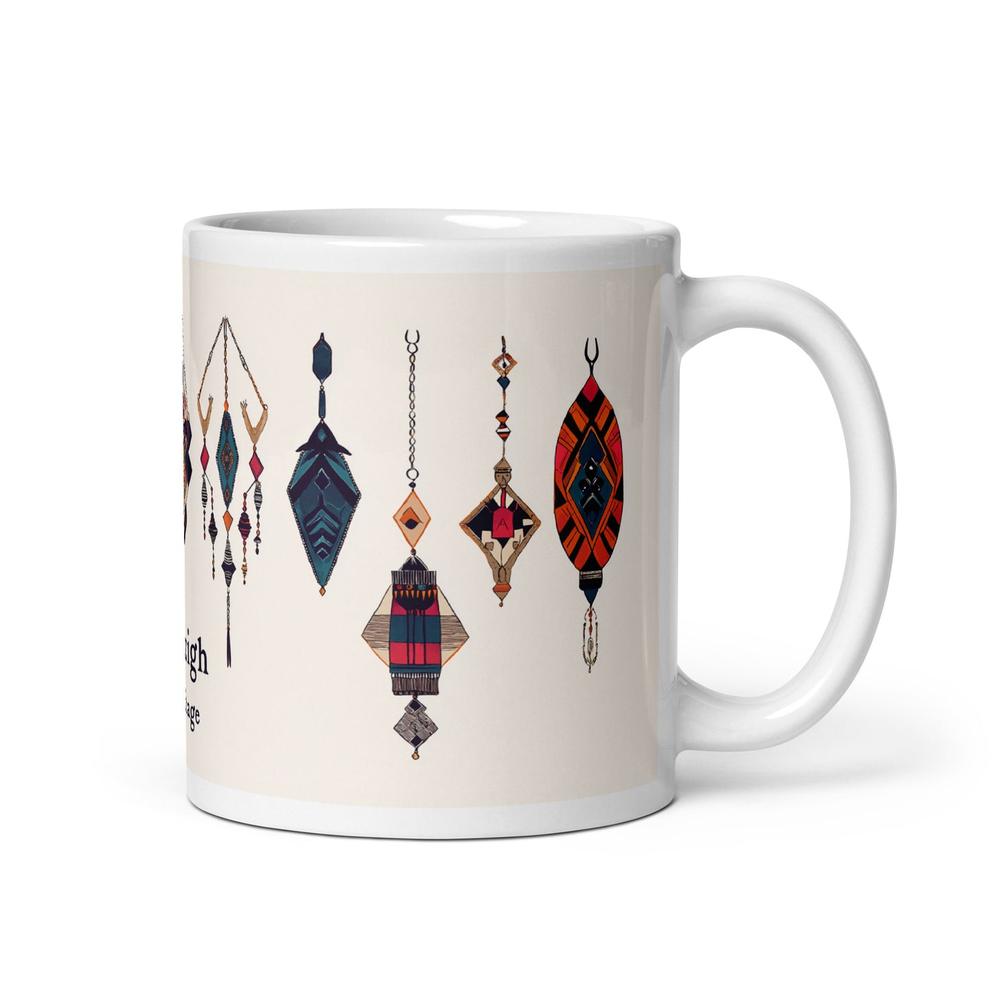 Berber Heritage Mug - Intricate Jewelry Art